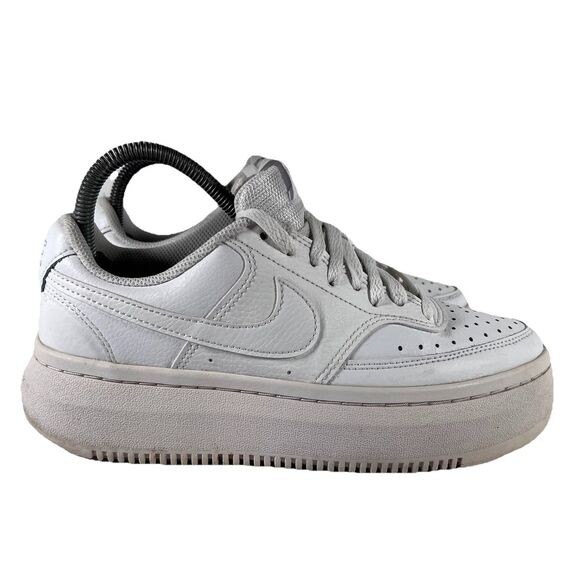 Nike Shoes - Nike Court Vision Alta Triple White Platform Sneakers DM0113-100 Women's Size 8